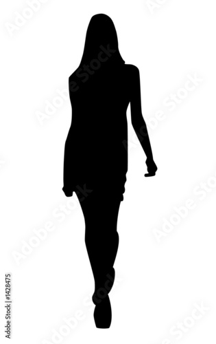 silhouette women in a fashion show (see my portfol