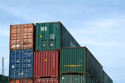 containers in harbor