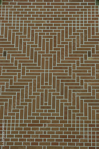 red brickwork in cross pattern
