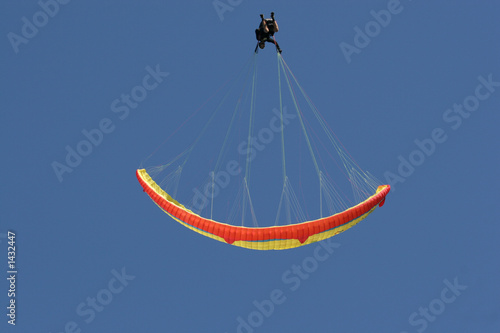 paraglider performing perfect looping manoeuvre