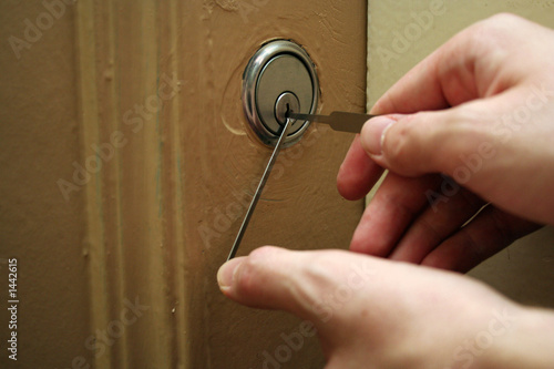 picking lock with tools