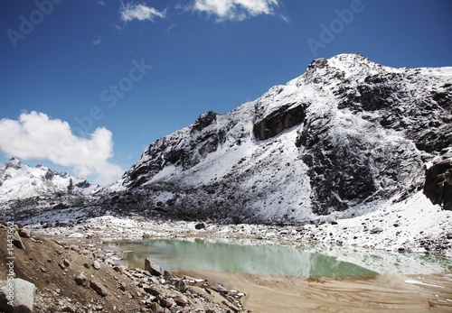 mountain lake in the cordilleras photo