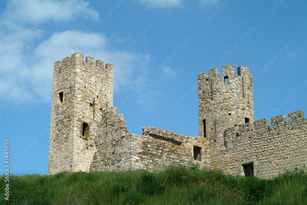 very old towers of castle