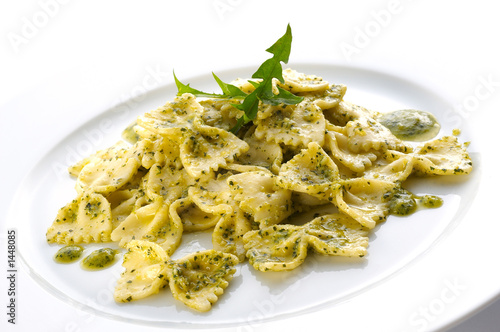 pasta with dandelion sauce photo