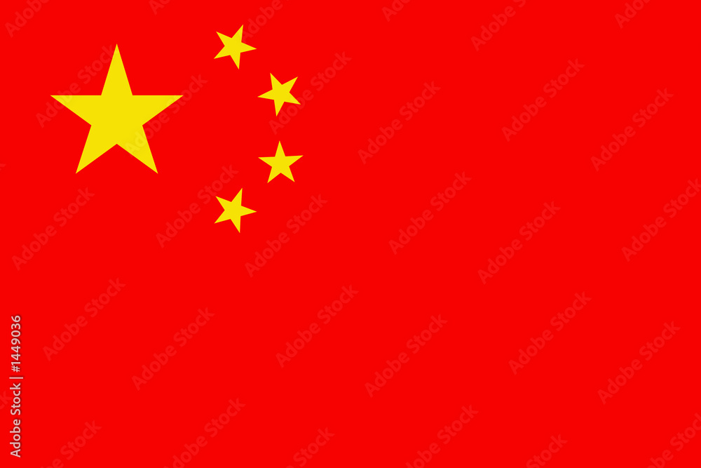 china fahne flag - obrazy, fototapety, plakaty 