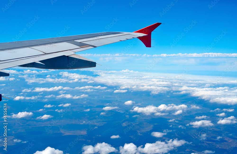 Fototapeta premium aerial view from airplane