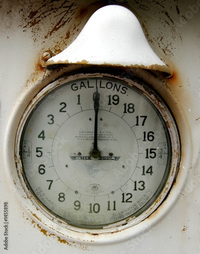 old gaspump meter
