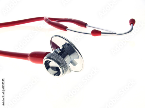 healthcare stethoscope isolated on white