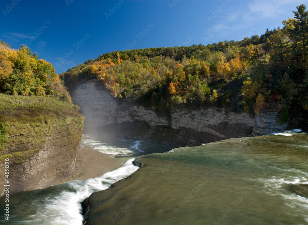 Obraz premium genesee river gorge in fall