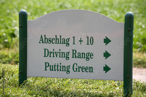 Obraz na płótnie golf-wegweiser w salonie