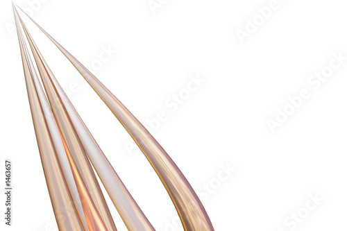 abstract bronze spines