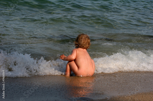 baby on the beach