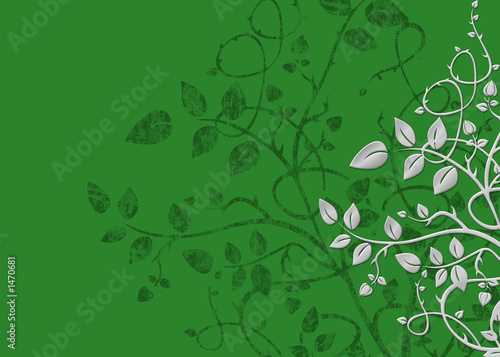 green background illustration