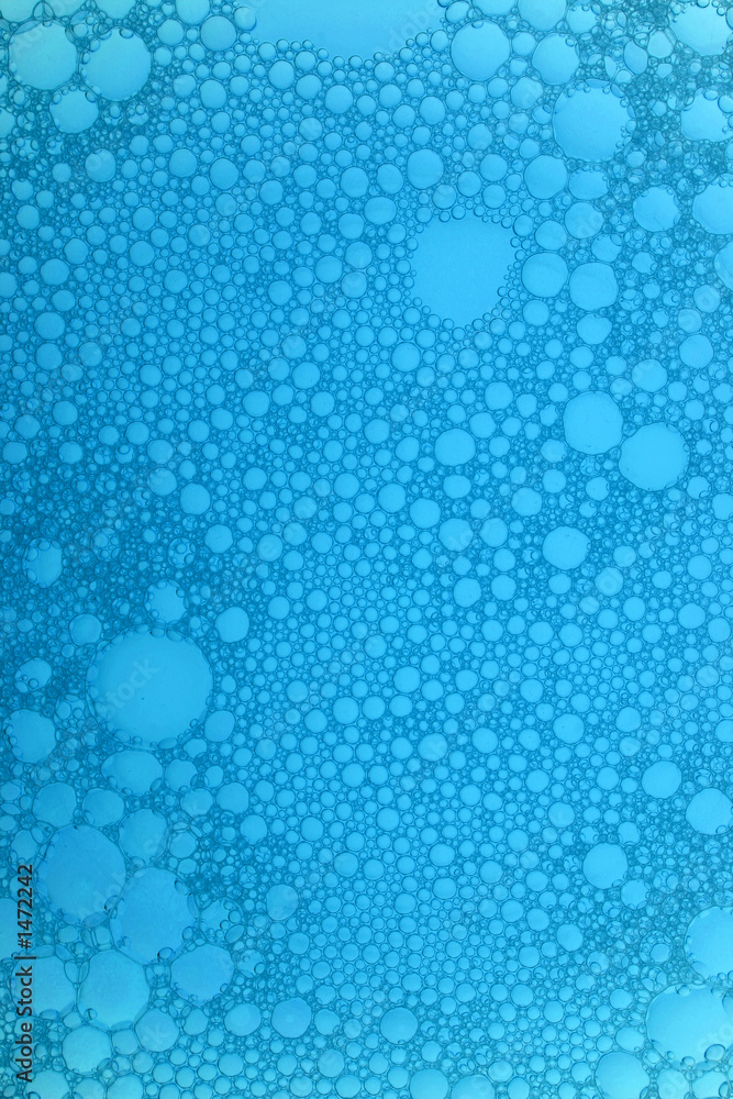 Obraz premium blue backlit bubbles background