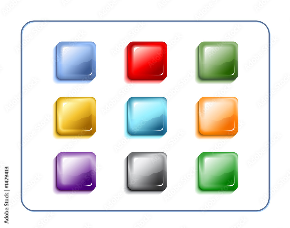 glass buttons with clipping paths glass buttons with clipping paths