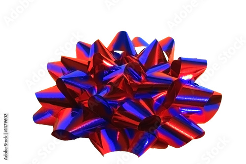 red and blue ribbon