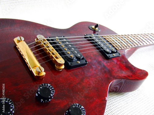 red guitar