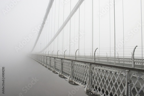bridge in fog