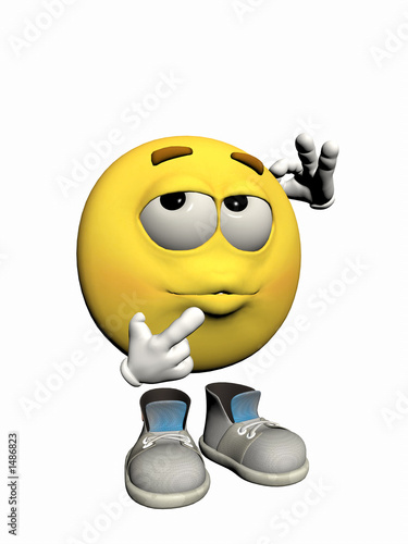 emoticon guy thinking.