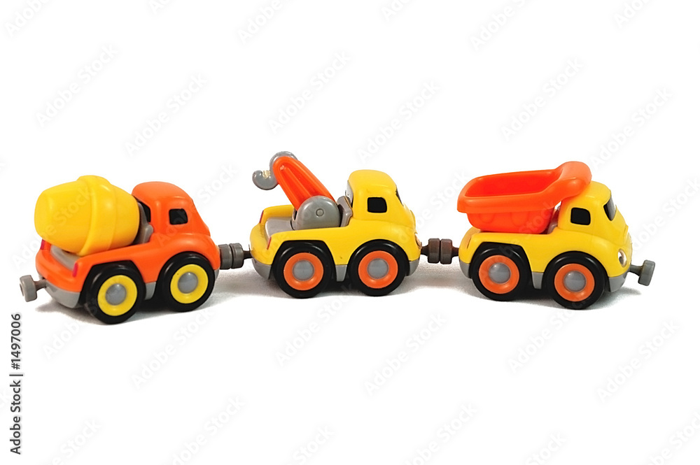 little construction site cars