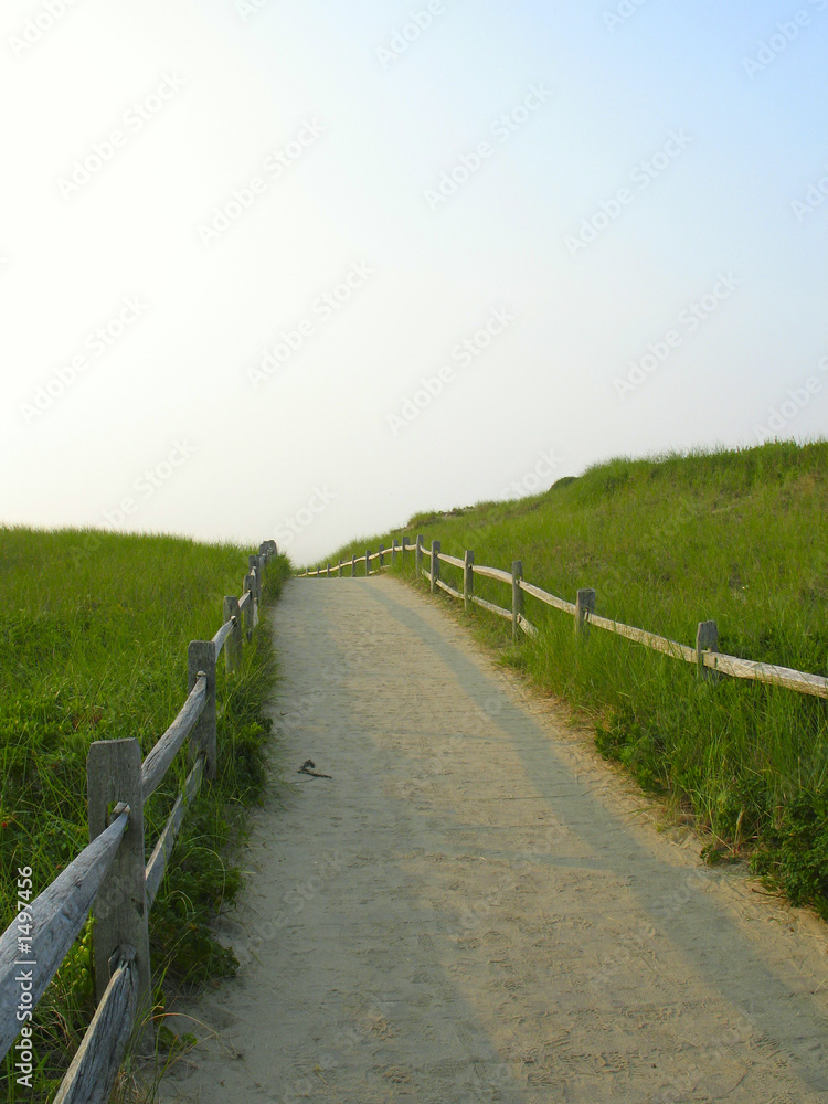sandy path to the beach