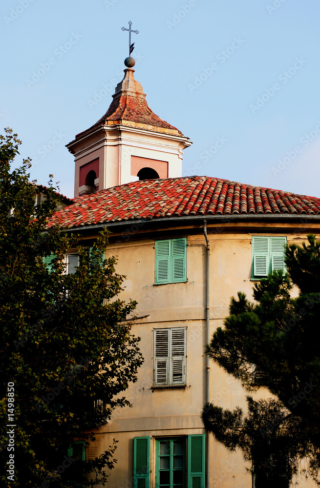 france, french riviera, nice: bell tower
