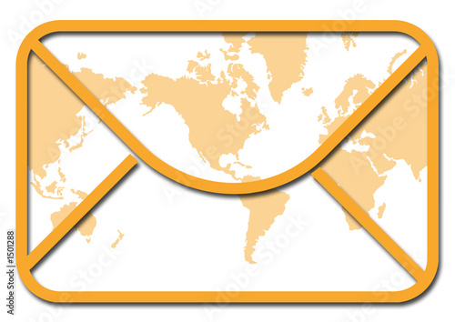 envelope in orange