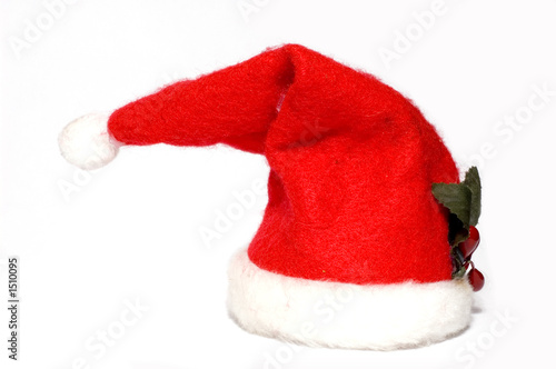 santa's hat isolated on white background