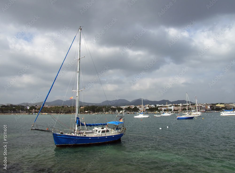 blue sailboat 2