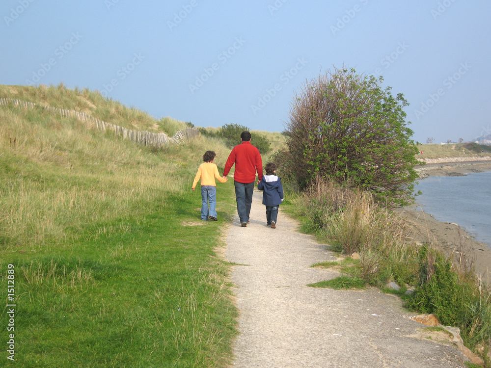 Obraz premium ballade bord de mer