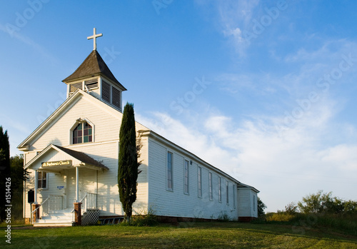Fotografie old american pioneer country church