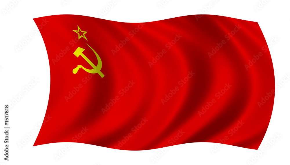 Fototapeta premium soviet union flag fahne