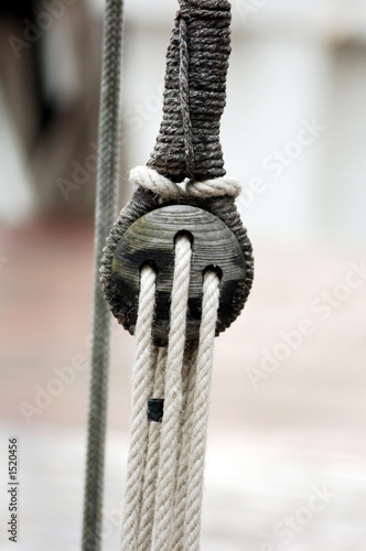 france, normandie: old pulleys