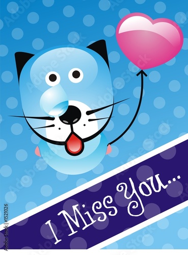 postcard with cat
