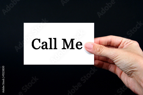  call me card