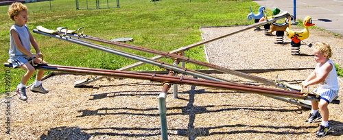 Billede på lærred see saw