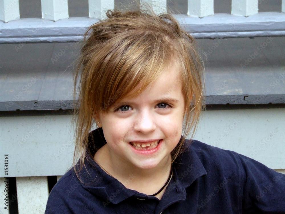 close up of young girl smiling close up of young girl smiling