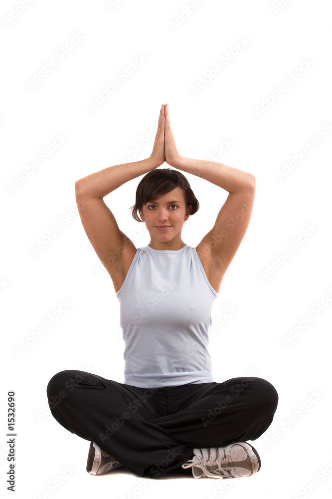 Fototapeta premium yoga girl