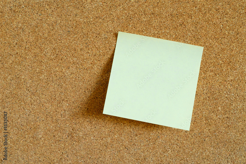post it on cork post it on cork