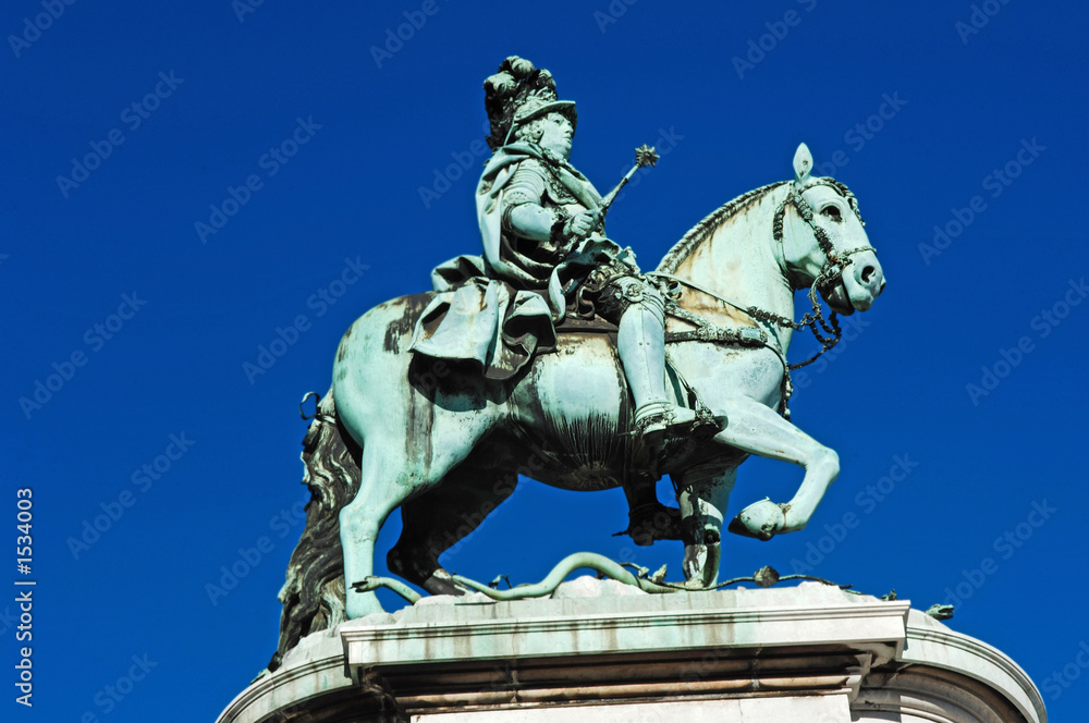portugal, lisbon: statue joao i, praca do comercio portugal, lisbon: statue joao i, praca do comercio