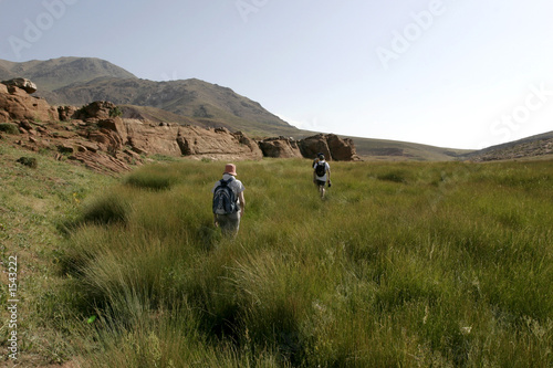 Obraz na plátně randonnée dans le haut atlas - maroc