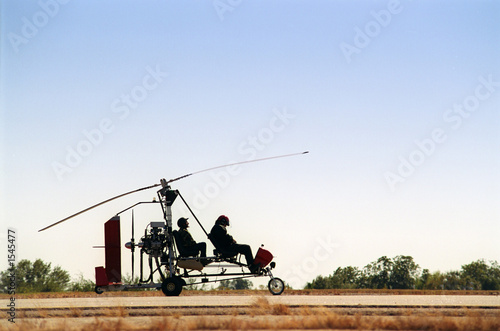 gyrocopter silhouette photo
