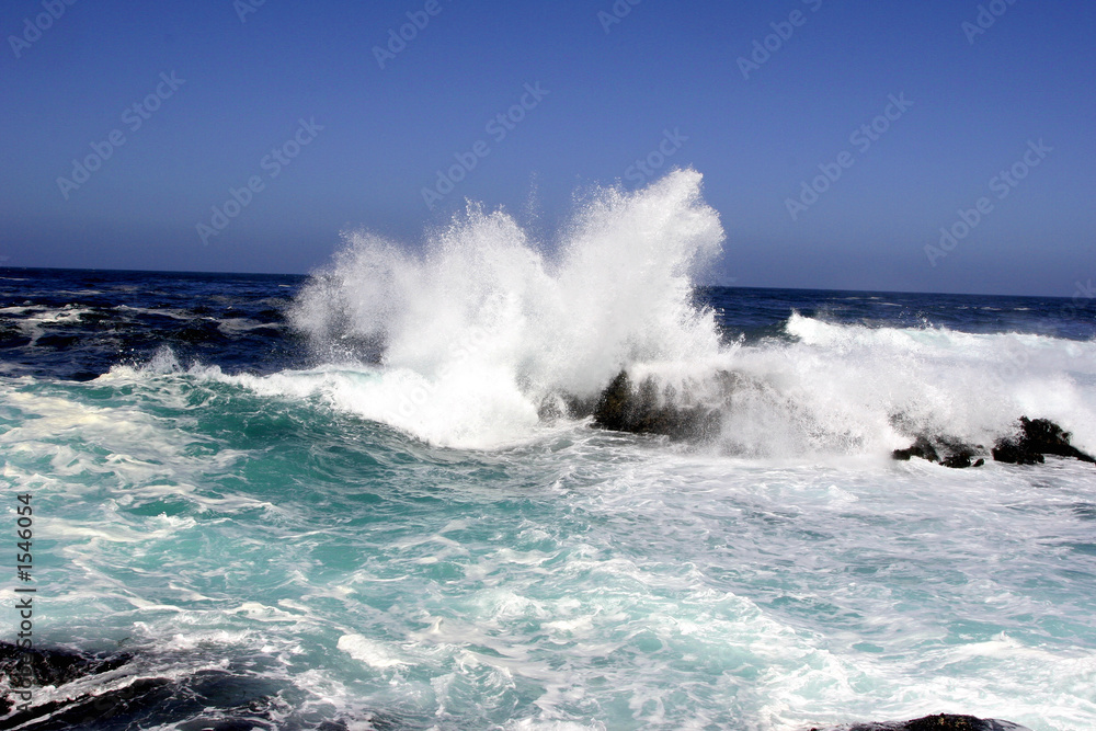 big sur crashing waves