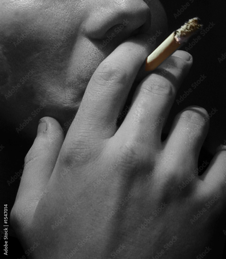 smoker smoking cigarette unhealthy lifestyle choic Stock Photo | Adobe Stock