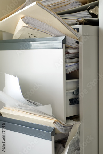 stuffed file cabinet
