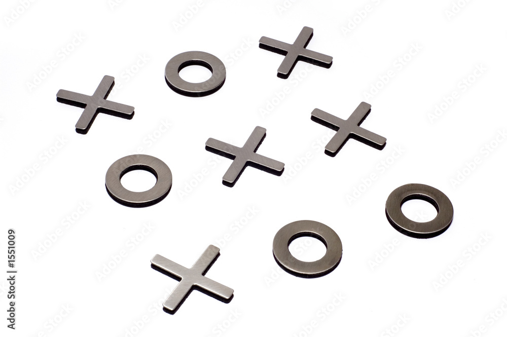 Obraz premium tic-tac-toe isolated on white background