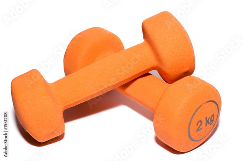 dumbbells isolated on white background