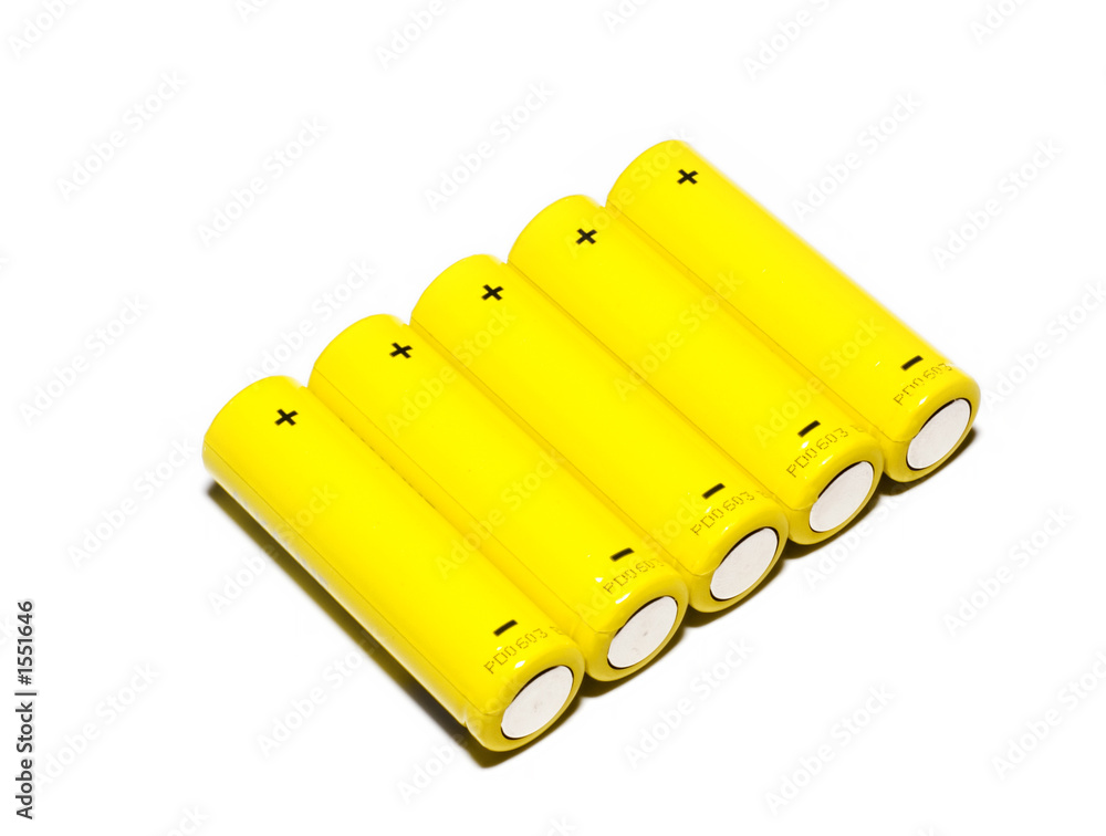 batteries isolated on white background batteries isolated on white background