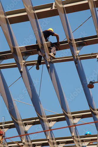 Obraz na plátně working at elevation