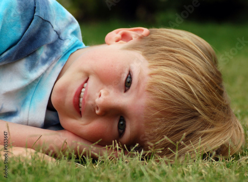 boy in grass